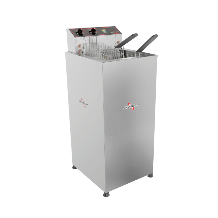 FRITADEIRA ELÉTRICA ÁGUA E ÓLEO 15 LITROS DE PISO 8000W 220V FAP8 SKYMSEN