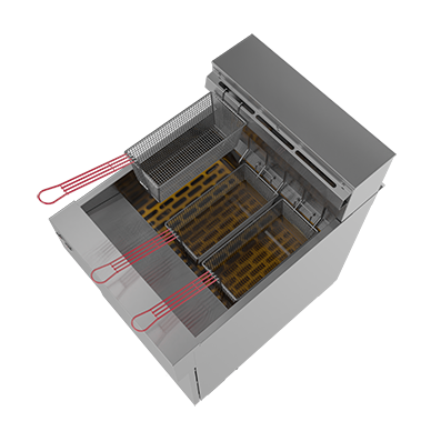 FRITADEIRA ELÉTRICA ÁGUA E ÓLEO 38L 220V TRIFÁSICA 18000W FE38 SKYMSEN - Foto 4