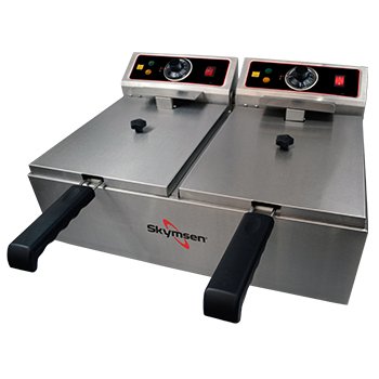 FRITADEIRA ELÉTRICA 2 CUBAS 5L DE BANCADA 3300W 220V FED20N SKYMSEN