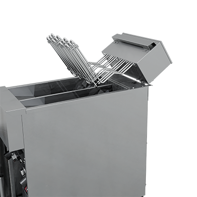 FRITADEIRA ELÉTRICA SPLIT ZONA FRIA 2x14L INOX 16000W 220V TRIFÁSICA FE28S SKYMSEN - Foto 3