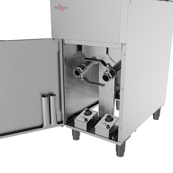 FRITADEIRA ELÉTRICA SPLIT ZONA FRIA 2x14L INOX 16000W 220V TRIFÁSICA FE28S SKYMSEN - Foto 4