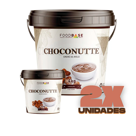 KIT 2 POTES - MESCLA CHOCONUTTE CREME DE AVELÃ 8KG FOODBASE