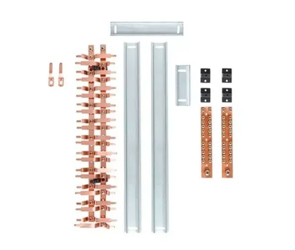 KIT BARRAMENTO TRIFÁSICO P/34 DISJUNTORES DIN 100A OPCAO