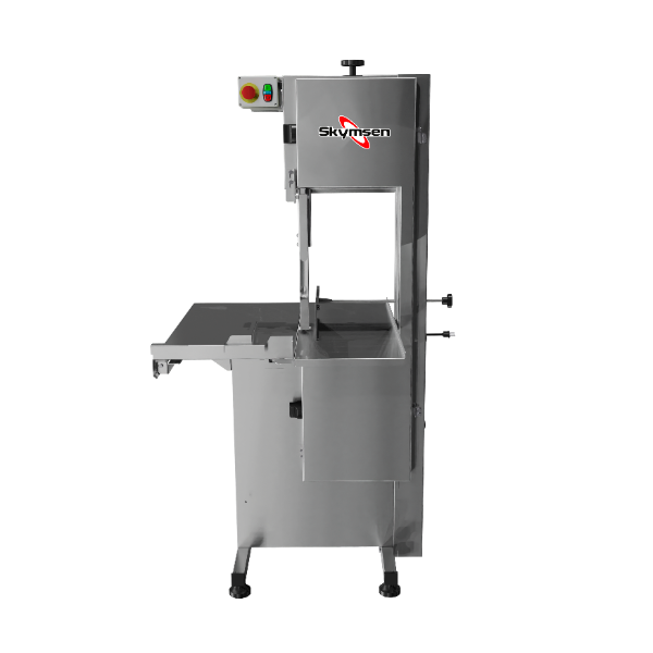SERRA FITA PARA CARNE INOX COM EMPURRADOR MESA MÓVEL REGULADOR DE CORTE LÂMINA DE 2.820mm SL282 127V SKYMSEN - Foto 2