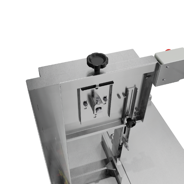 SERRA FITA PARA CARNE INOX COM EMPURRADOR MESA MÓVEL REGULADOR DE CORTE LÂMINA DE 2.820mm SL282 127V SKYMSEN - Foto 5