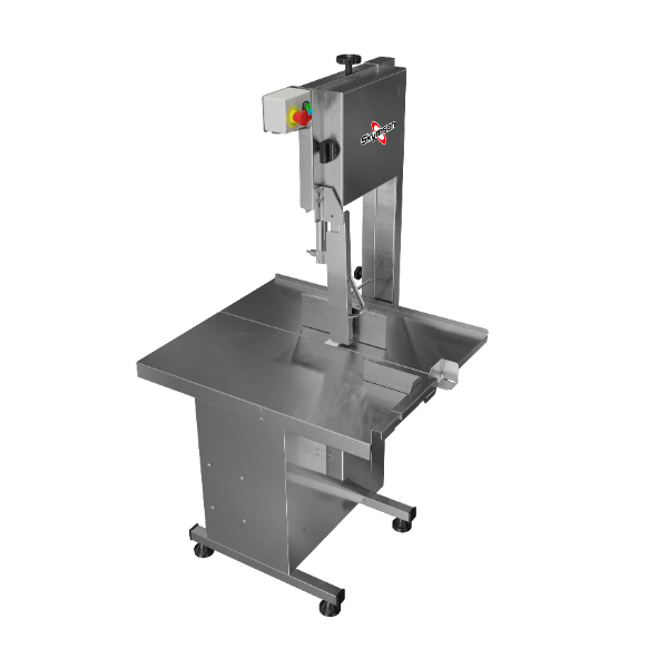 SERRA FITA PARA CARNE INOX COM EMPURRADOR MESA MÓVEL REGULADOR DE CORTE LÂMINA DE 2.820mm SL282 127V SKYMSEN - Foto 9