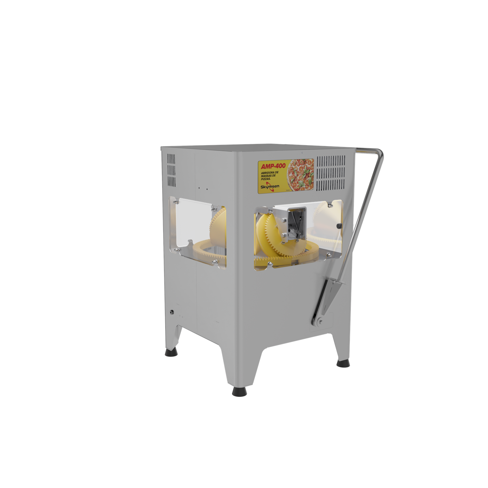 ABRIDORA DE MASSAS DE PIZZAS C/ 3 BANDEJAS AMP 400 127V SKYMSEN - Foto 3