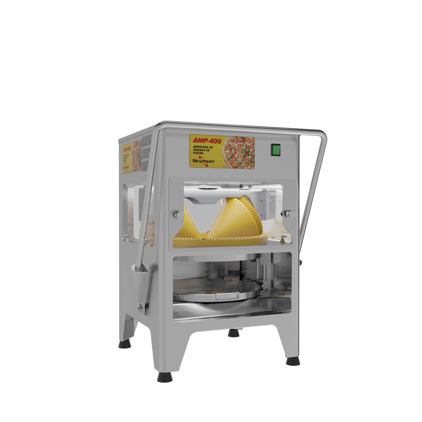 ABRIDORA DE MASSAS DE PIZZAS C/ 3 BANDEJAS AMP 400 127V SKYMSEN - Foto 4