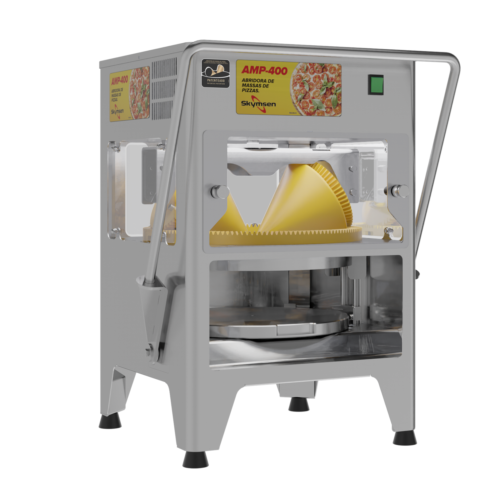 ABRIDORA DE MASSAS DE PIZZAS C/ 3 BANDEJAS AMP 400 127V SKYMSEN - Foto 7