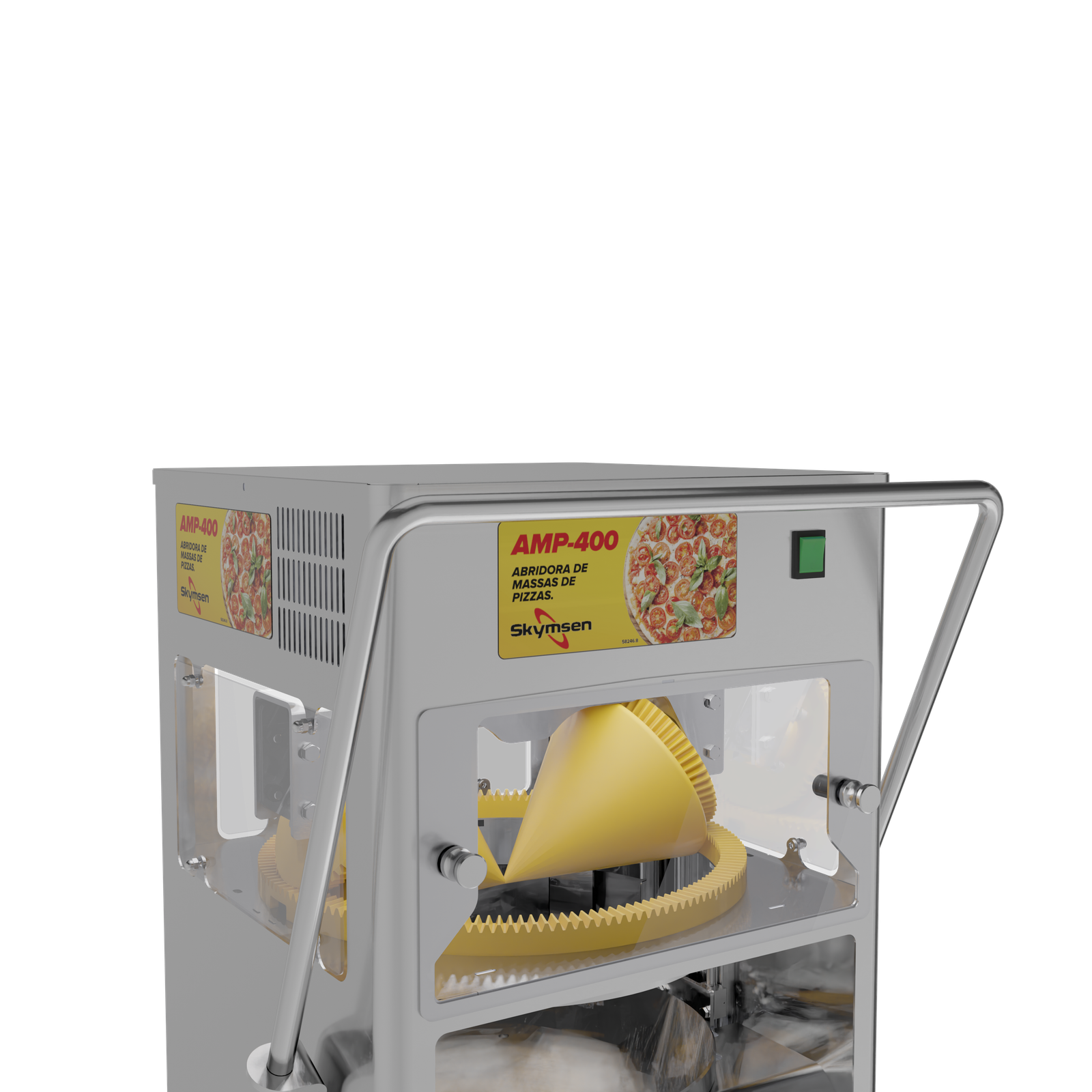 ABRIDORA DE MASSAS DE PIZZAS C/ 3 BANDEJAS AMP 400 220V SKYMSEN - Foto 5