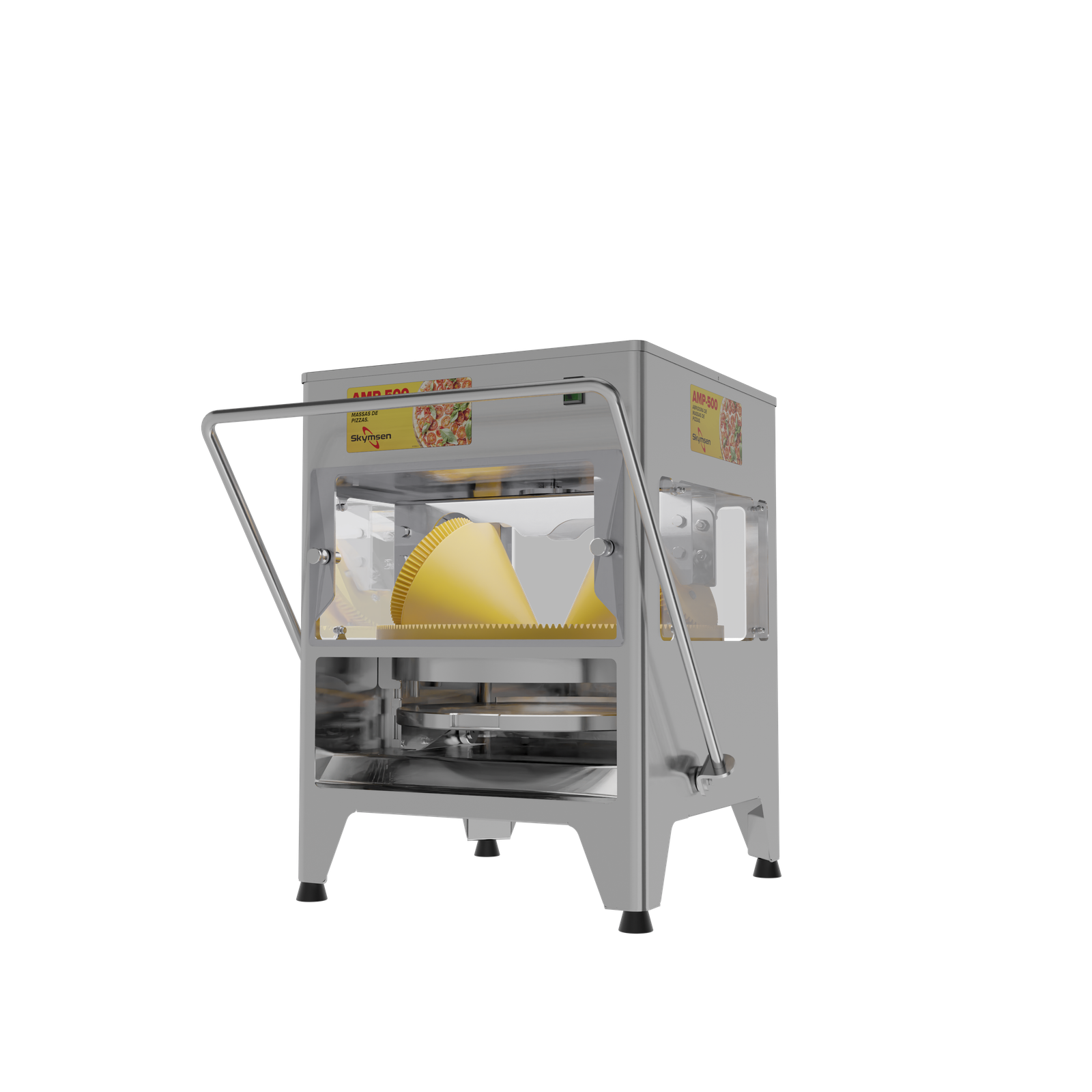 ABRIDORA DE MASSAS DE PIZZAS C/ 3 BANDEJAS AMP500 127V SKYMSEN - Foto 3