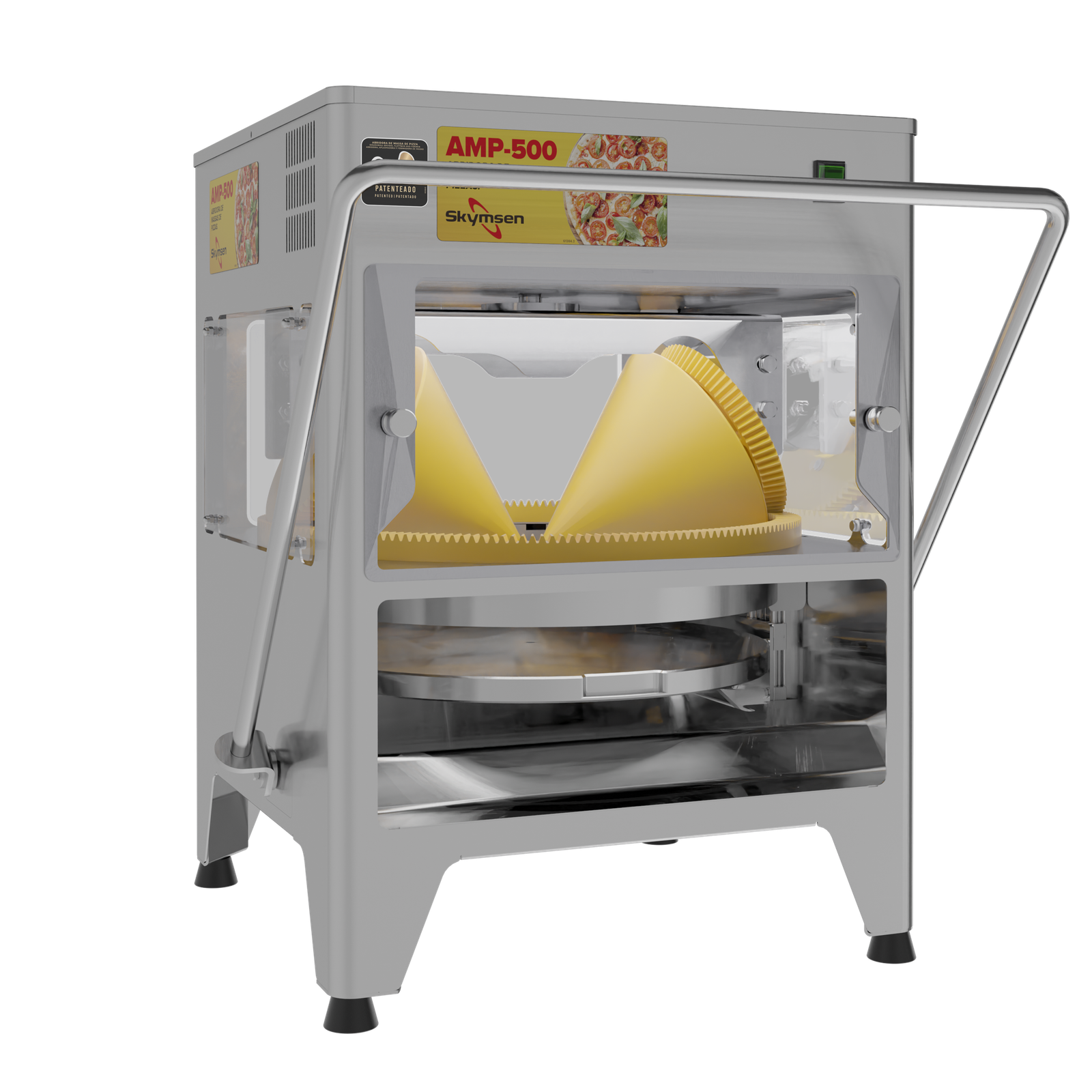 ABRIDORA DE MASSAS DE PIZZAS C/ 3 BANDEJAS AMP500 220V SKYMSEN