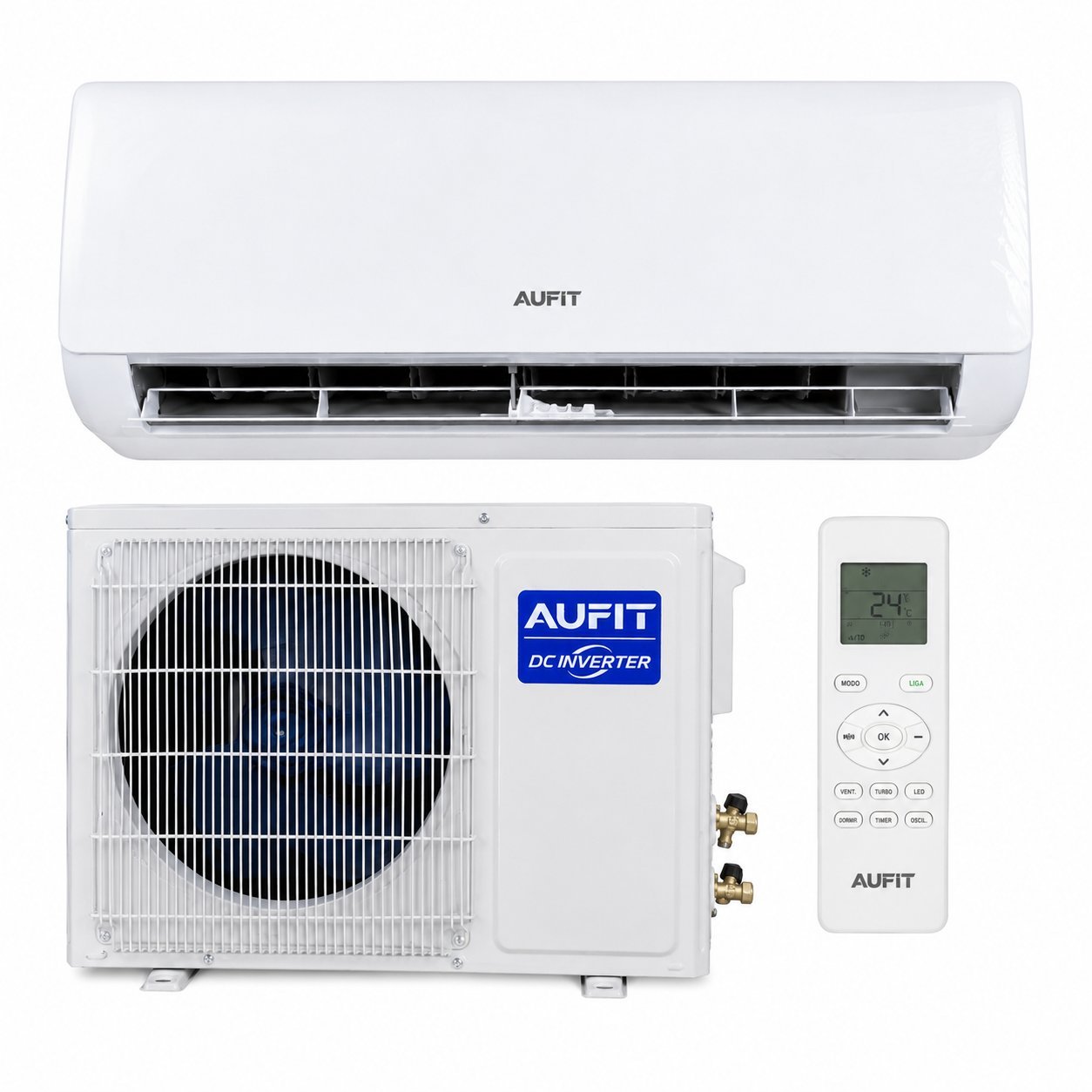 AR CONDICIONADO SPLIT HI WALL INVERTER 18.000BTUS FRIO R32 AUF-18COQG 220V AUFIT