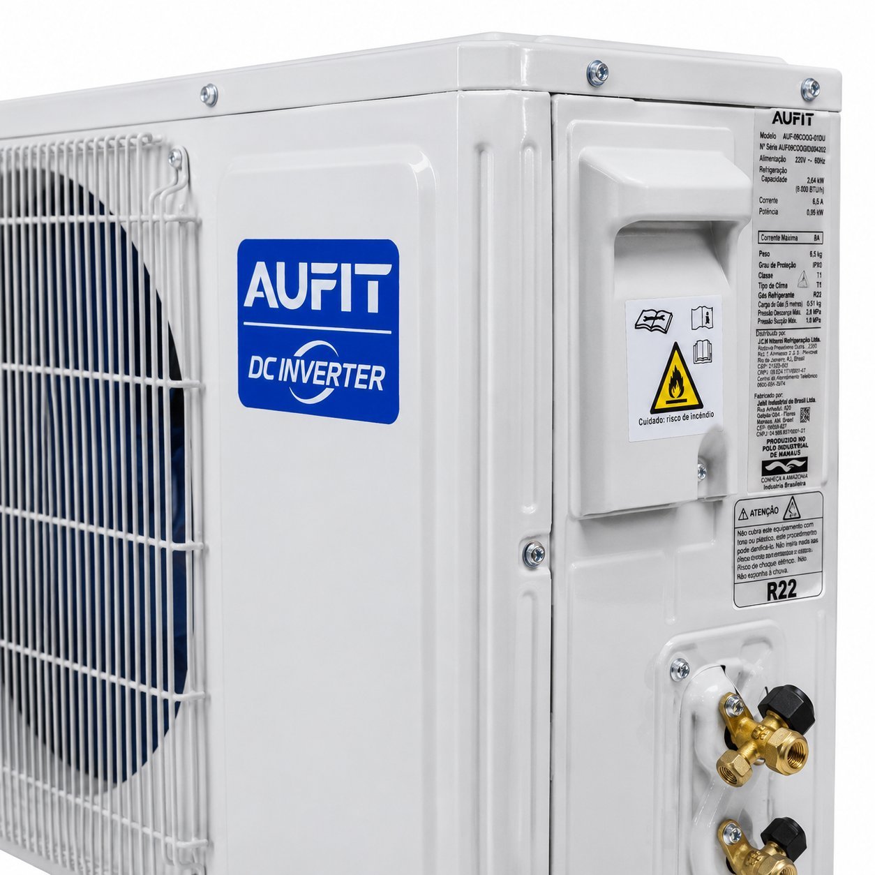 AR CONDICIONADO SPLIT HI WALL INVERTER 30.000BTUS FRIO R32 AUF-30COQG 220V AUFIT - Foto 4