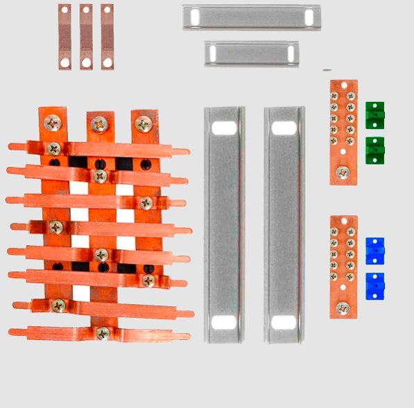 KIT BARRAMENTO TRIF P/16 DISJUNTORES DIN 100A OPCAO